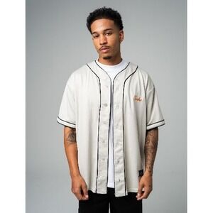 INAKA Power Men's Baseball Jersey Concrete Gray Shirt - Size L